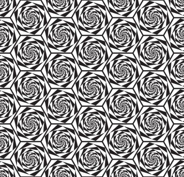 Sorunsuz Op sanat altıgen sarmal desen doku duvar kağıdı