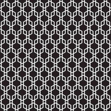 Kesintisiz geometrik altıgen zinciri bağlantı desen