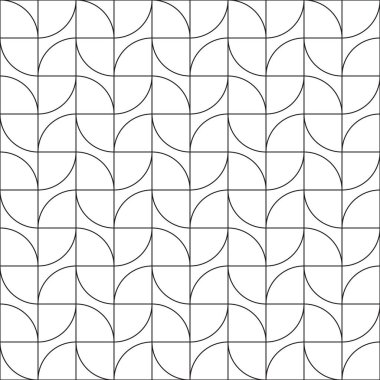 Dikişsiz Art Deco vintage geometrik yaprak tarzı oyma desen