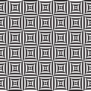 Kusursuz siyah-beyaz operasyon sanat illüzyonu deseni