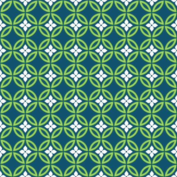 Seamless Incrociando Geometrico Vintage Circle Pattern — Vettoriale Stock