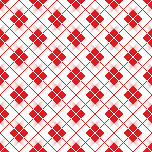 Бесшовный большой красный рисунок проверки. Винтажный ресторан проверить скатерть стиле
.
