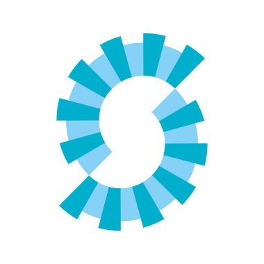 S harfi logo simge dinlenme veya diğer iş için.