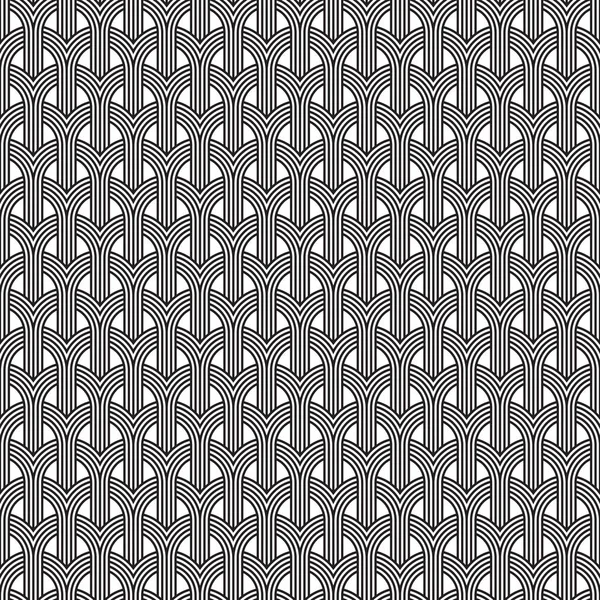 Art Deco Seamless Weave Pattern Background Texture — Stock Vector
