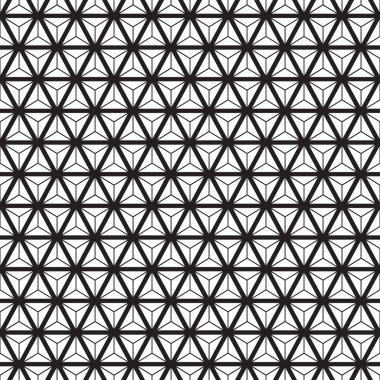 Dikişsiz soyut geometrik üçgen form fason deseni. 