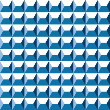 Dikişsiz soyut geometrik mavi metalik yüzey deseni