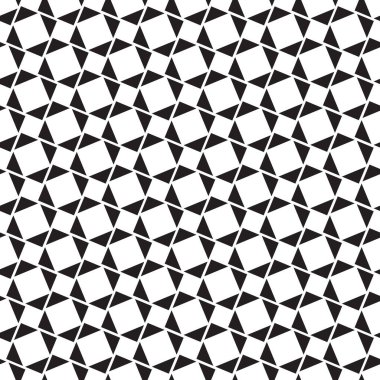 Kusursuz soyut geometrik kesişen üçgen deseni