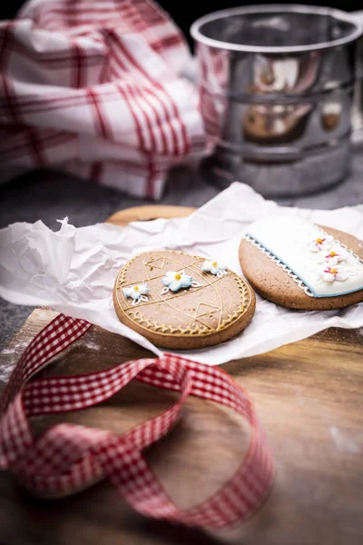 Stock image Spicy Easter cookies in the shape of Easter eggs