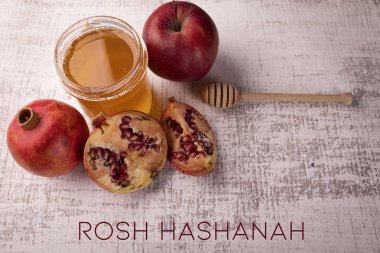 Rosh Hashanah, Yahudi yeni yıl tatili. Geleneksel semboller