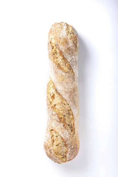 Baguette. Pane su sfondo bianco. Pane tradizionale . — Foto Stock
