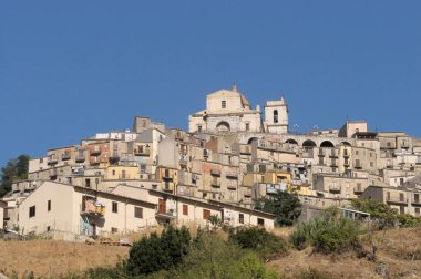 Sicilya, İtalya, 27-08-10 Petralia Sottana Köyü