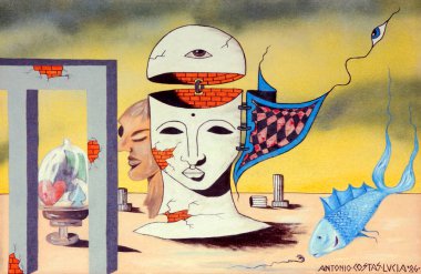 Detay Modern resim, Lombardiya, İtalya, 16-09-01 