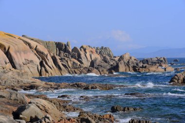 Galiçya kayalık sahil Kuzey İspanya, 17-08-15