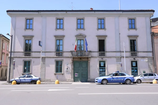 Die Fassade Des Polizeikommissars Der Stadt Treviglio Lombardei Italien — Stockfoto