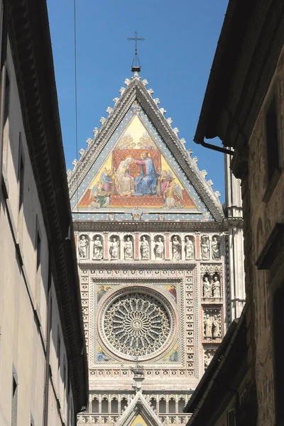 Facada Catedral Ciudad Orvieto Italia —  Fotos de Stock