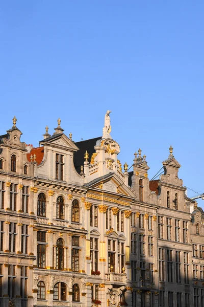 Detalhes Palácios Grande Lugar Cidade Bruxelas Bélgica — Fotografia de Stock