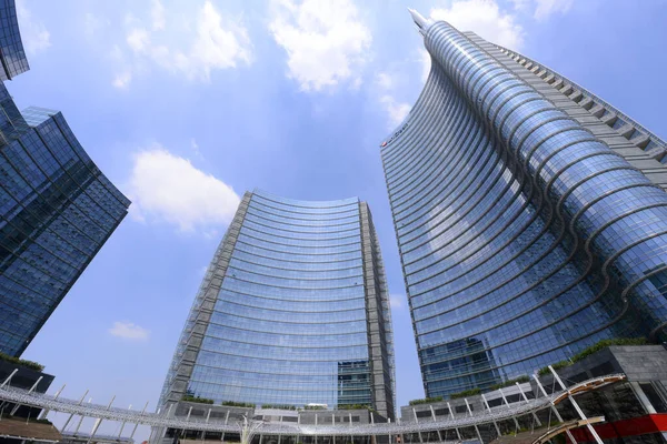 Plaza Gae Aulenti Ciudad Milán Lombardia Italia —  Fotos de Stock