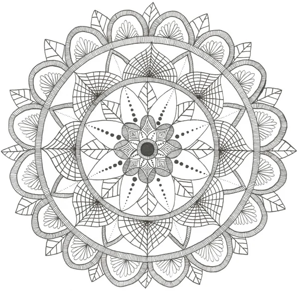 Flower Mandala. Vintage decorative elements, oriental pattern.