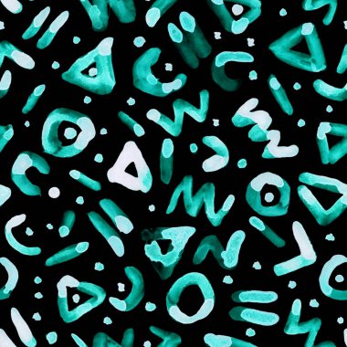 elle çizilmiş suluboya seamless modeli