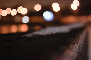 Büyük şehir ışıkları gece