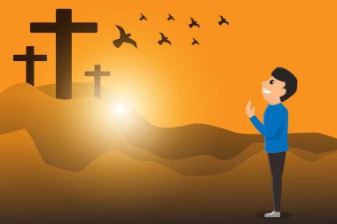 Açık el ile Hıristiyan adam Hıristiyan ibadet. Eucharist terapi Katolik Paskalya tövbe yardım Tanrı korusun dua zihin ödünç verdi. Hıristiyan kavramı arka plan.