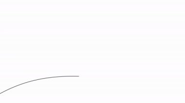 Footage 4k of One continuous line of two hearts one inside the second. Concept of love valentine's day. animation video advertising.