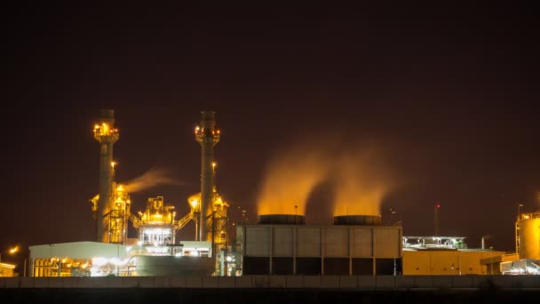 Timelapse Terminal Refinaria Petróleo Fabricação Instalação Industrial Para Armazenamento Petróleo — Vídeo de Stock