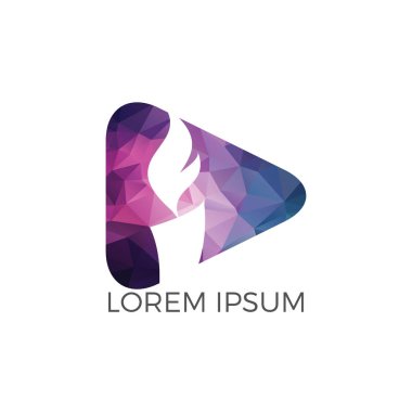 mum logo tasarımı. Doğalgaz işletme şirket modern trendy taze enerji soyut sembol tasarımı.