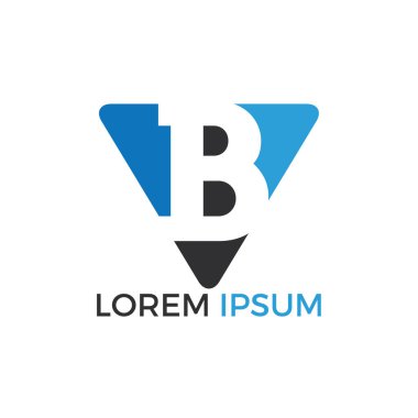 İlk harf B vektör logo tasarımı. Mektup b iş vektör logo şablonu.