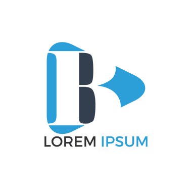 İlk harf B vektör logo tasarımı. Mektup b iş vektör logo şablonu.