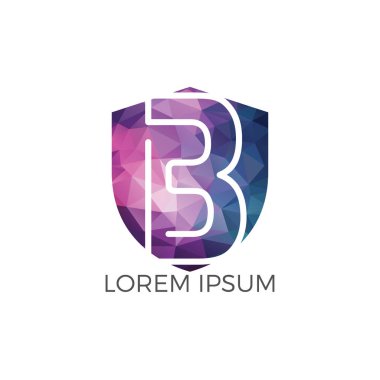 İlk harf B vektör logo tasarımı. Mektup b iş vektör logo şablonu.