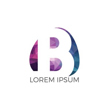 İlk harf B vektör logo tasarımı. Mektup b iş vektör logo şablonu.