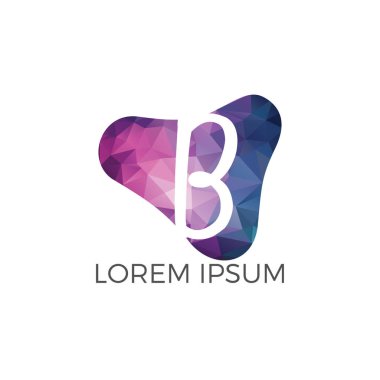 İlk harf B vektör logo tasarımı. Mektup b iş vektör logo şablonu.