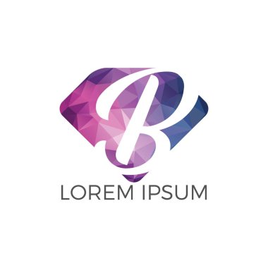 İlk harf B vektör logo tasarımı. Mektup b iş vektör logo şablonu.
