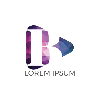İlk harf B vektör logo tasarımı. Mektup b iş vektör logo şablonu.