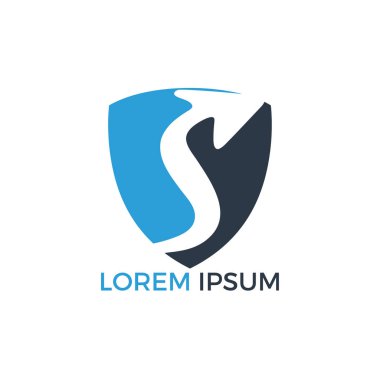 Ok iş logo tasarımı. İlerleme ve Başarı logosu.