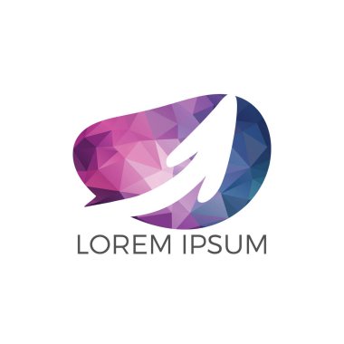 Ok iş logo tasarımı. İlerleme ve Başarı logosu.