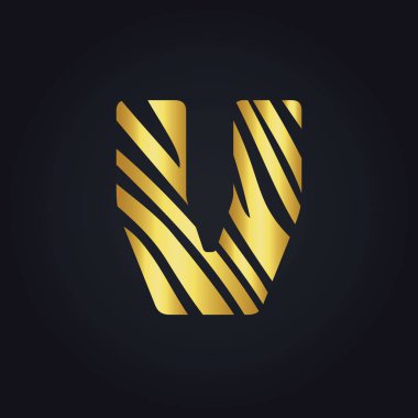 V harfi logo vektör tasarımı. İlk harf V logo tasarımı.