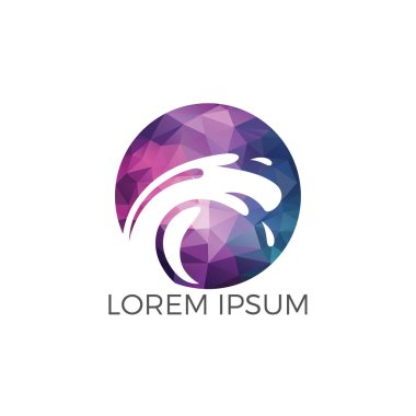 Su dalgası logo tasarımı. Mavi su ile kurumsal kimlik şablonu.