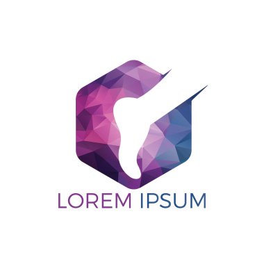 Ayak ve ayak bileği podiatry vektör logo tasarımı. Ayak logo tasarım şablonu. Ayak bakımı ve masaj logo tasarımı.