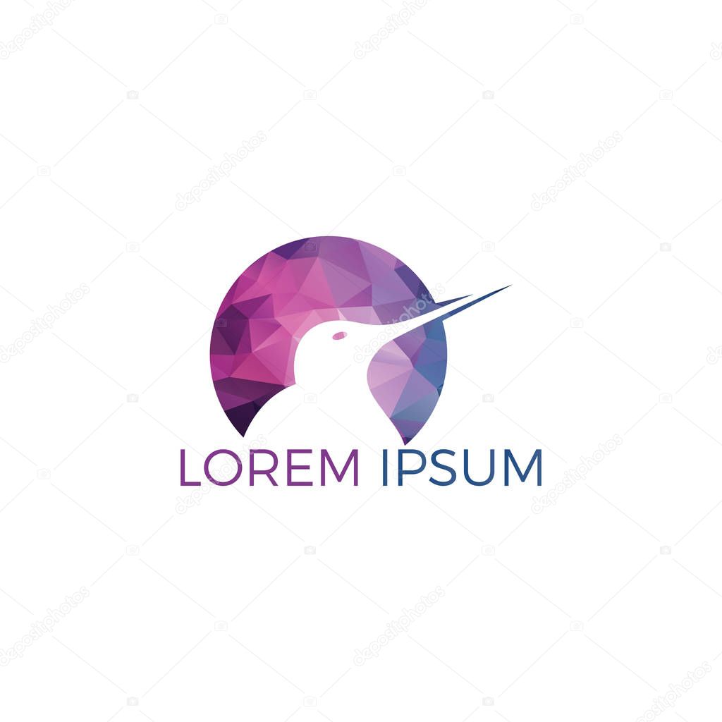 Kiwi bird vector logo design.