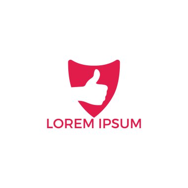 Thumbs up vektör logo tasarımı. İşaret simgesi gibi. El parmağı yukarı sembolü.