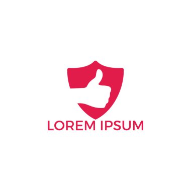 Thumbs up vektör logo tasarımı. İşaret simgesi gibi. El parmağı yukarı sembolü.