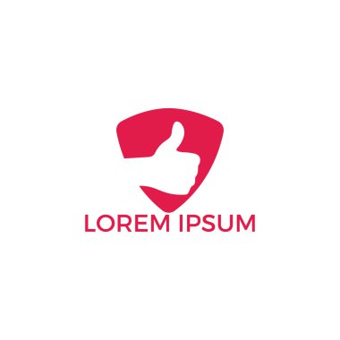 Thumbs up vektör logo tasarımı. İşaret simgesi gibi. El parmağı yukarı sembolü.