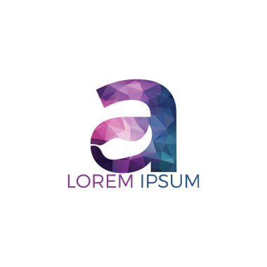 Acı biber alfabesi Bir vektör logo tasarımı. Sıcak gıda logosu konsept vektör. Sıcak biber simgesi simgesi.