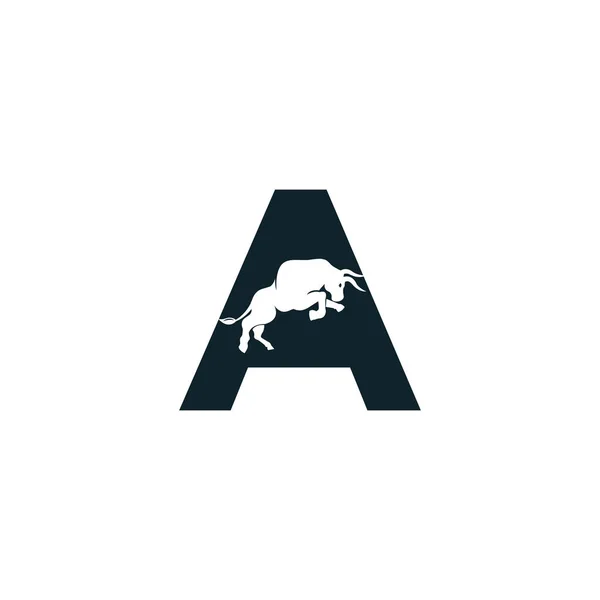 Σύμβολο Ενός Διανυσματικού Σχεδίου Λογότυπου Απλό Animal Γράμμα Διανυσματικό Πρότυπο — Διανυσματικό Αρχείο