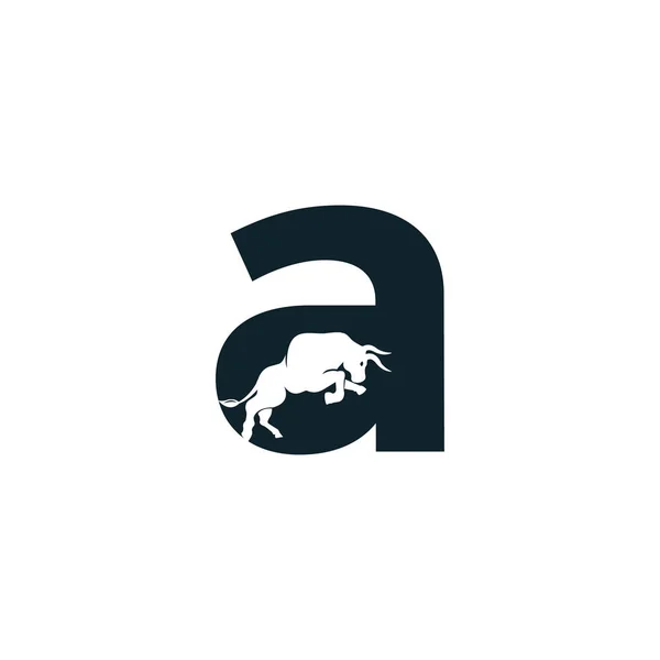 Bika Levél Vektor Logo Tervezés Egyszerű Állat Levél Vektorlogó Tervezősablon — Stock Vector