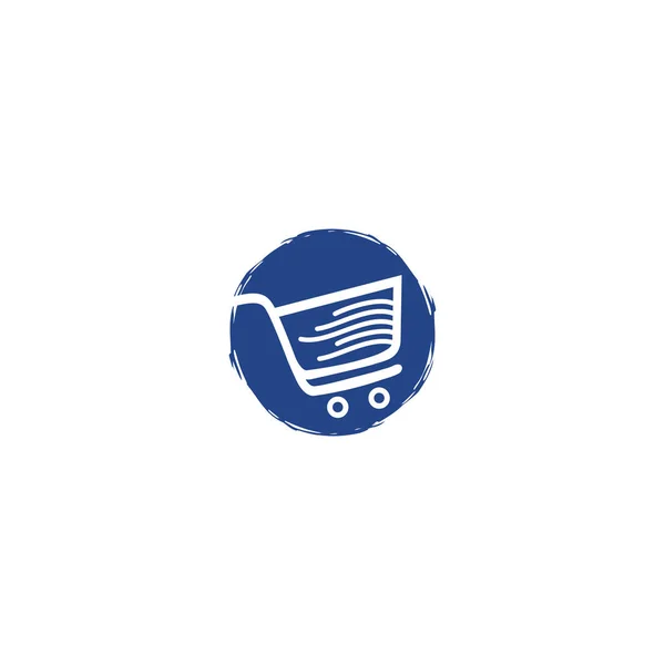 Panier Conception Logo Vectoriel Shopping Logo Design Icône Application Magasinage — Image vectorielle