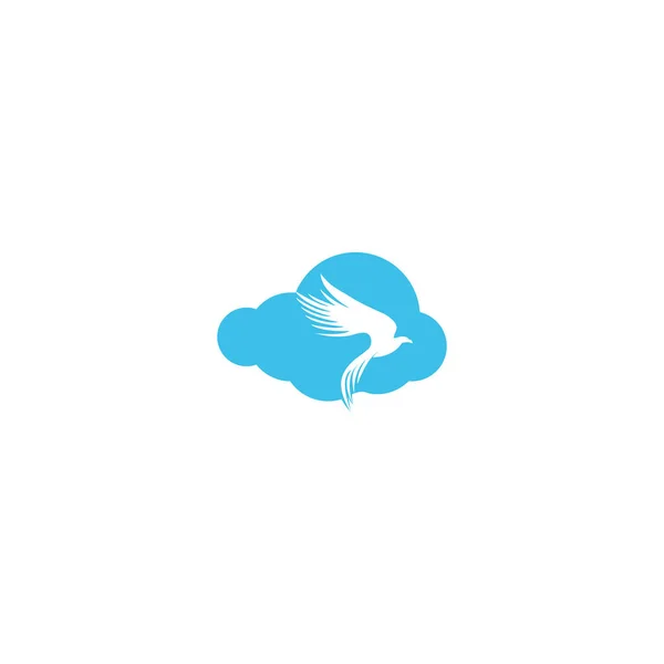 Дизайн Векторного Логотипу Хмари Сокіл Абстрактний Дизайн Орла Хмарного Логотипу — стоковий вектор