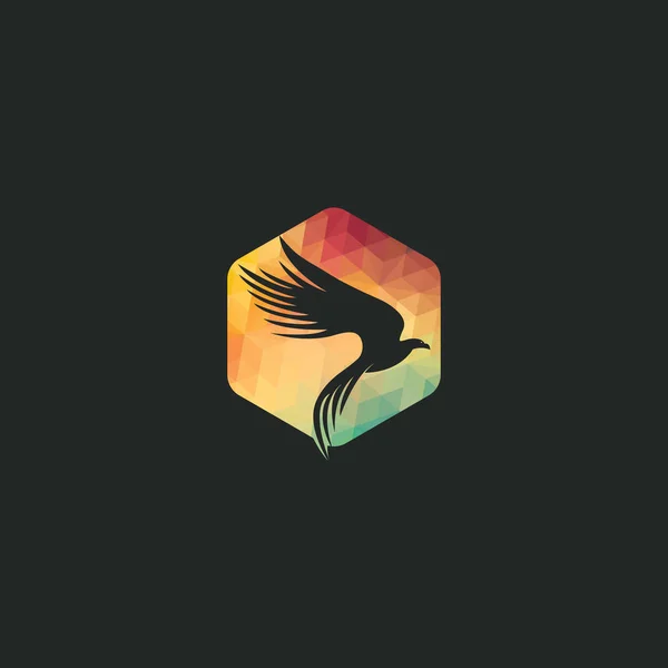 Design Logo Vectorial Falcon Vulturul Sau Șoimul Logo Vectorial Grafică — Vector de stoc